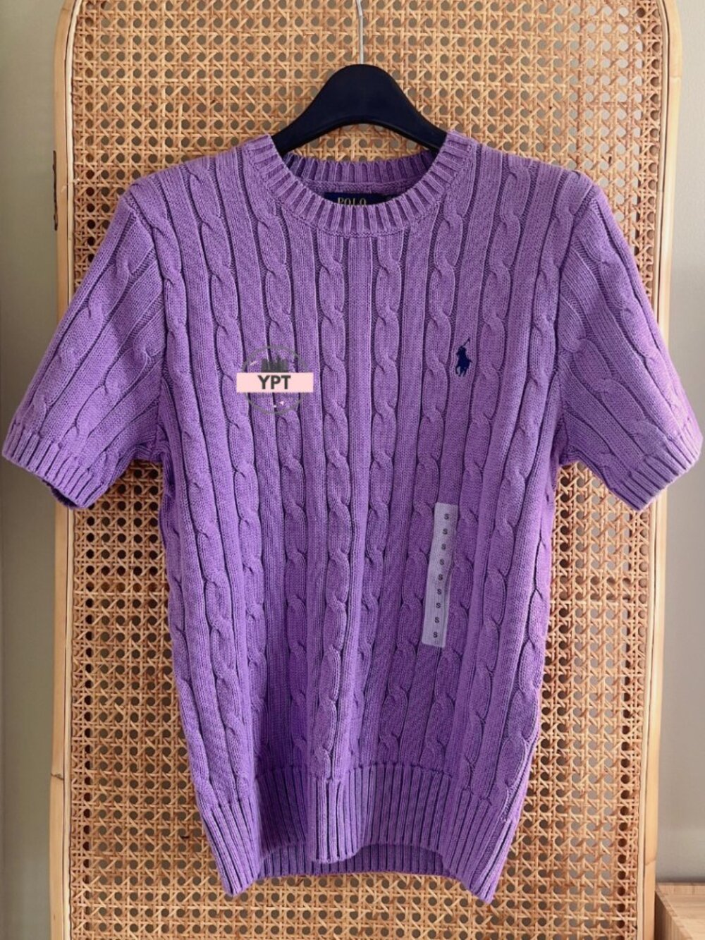 Polo Ralph Lauren Cable knit Short sleeve Sweater - Wisteria